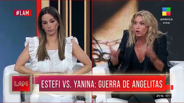  Estefi Berardi y Yanina Latorre suelen tener fuertes cruces en LAM (Captura video)