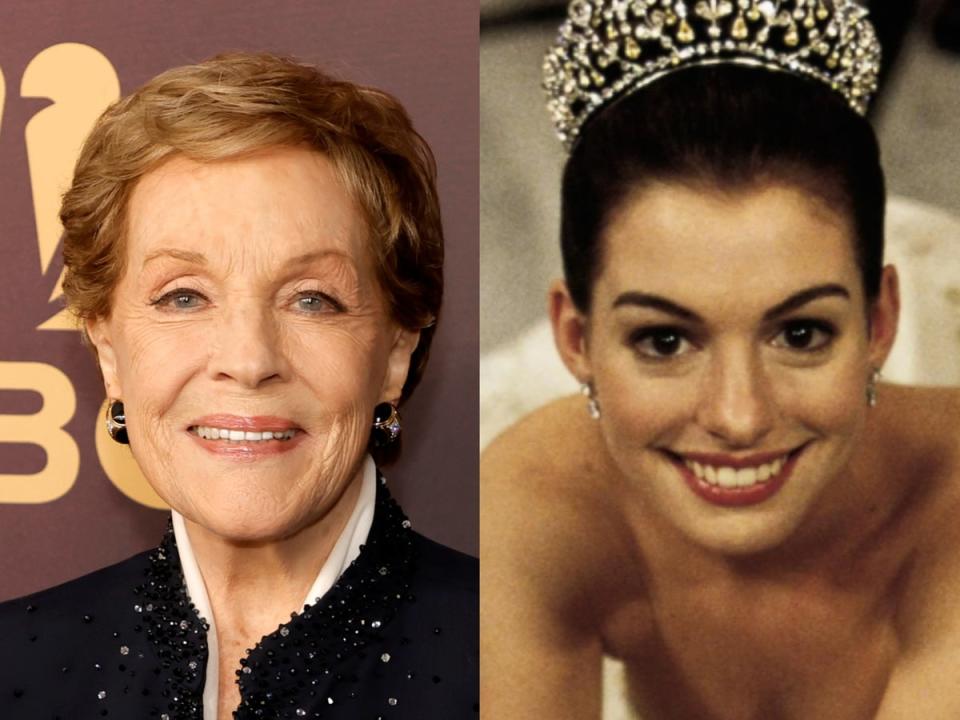 Julie Andrews and Anne Hathaway both starred in the first two Princess Diaries films (Getty Images / Buena Vista Pictures Distribution)