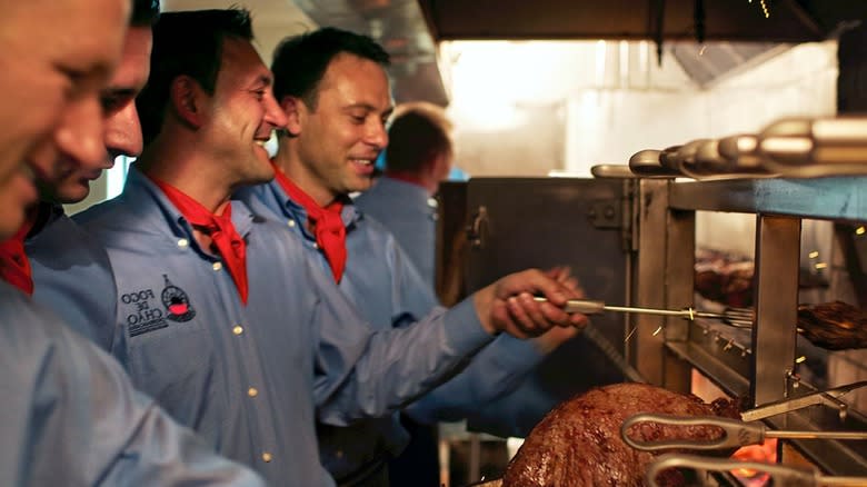 Line of cooks at Fogo 