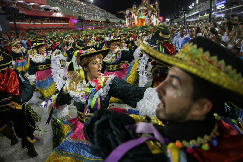 Carnival parade at the Sambadrome in Rio de Janeiro