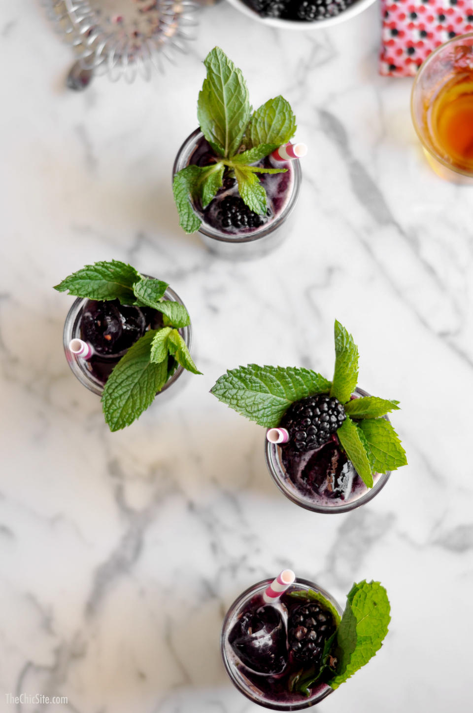 <strong>Get the <a href="http://thechicsite.com/2014/05/16/blackberry-mint-julep/" target="_blank">Blackberry Mint Julep recipe</a> from The Chic Site</strong>