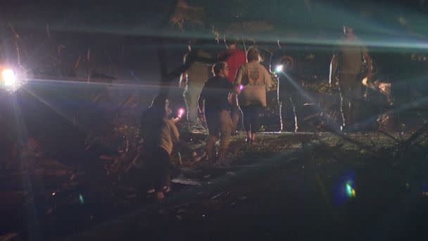 PHOTO: Damage is seen in Rolling Fork, Mississippi, in the aftermath of a March 23, 2023, tornado in a still from a video shot by WAPT. (WAPT)