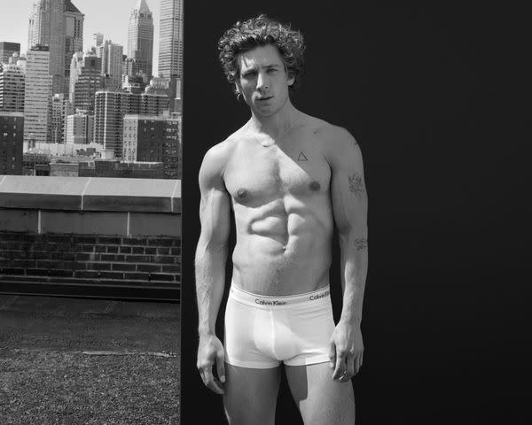 <p>Mert Alas</p> Jeremy Allen White for Calvin Klein