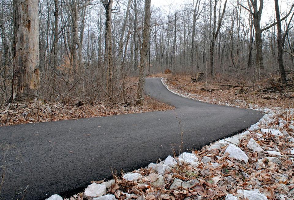 The new 5-mile trail at Morgan-Monroe State Forest is paved and easily accessible for bikes as well as wheelchairs. It features some inclines, but they are relatively minimal.