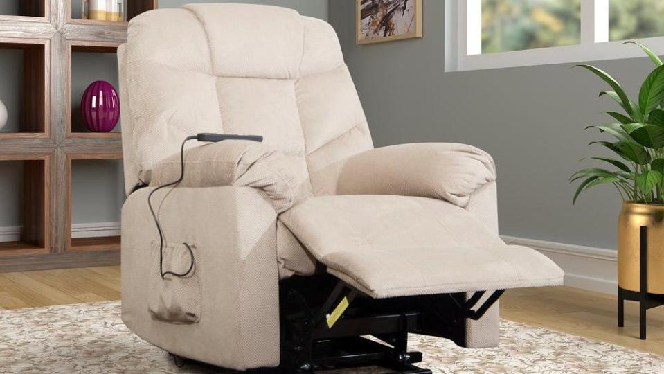 Lay back and relax in this comfy recliner—on sale now at Macy's.