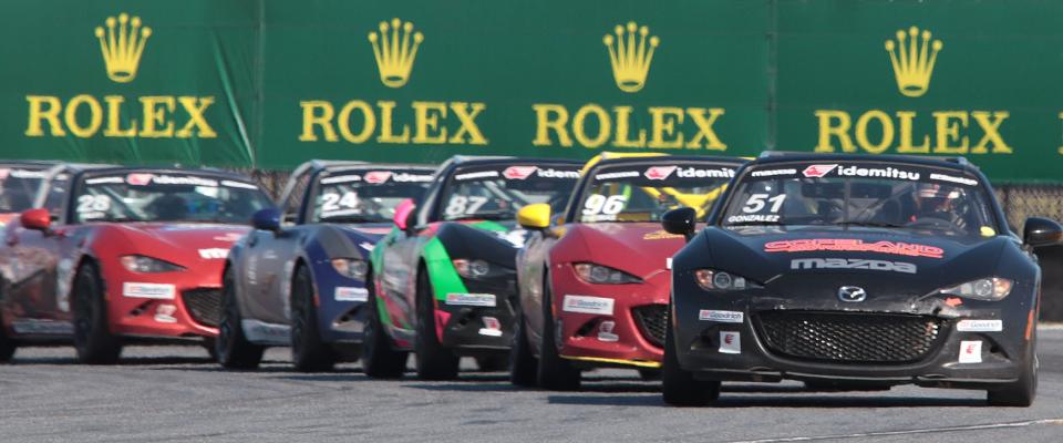 The first of two Mazda MX-5 Cup races will highlight the day on Thursday, Jan. 26.