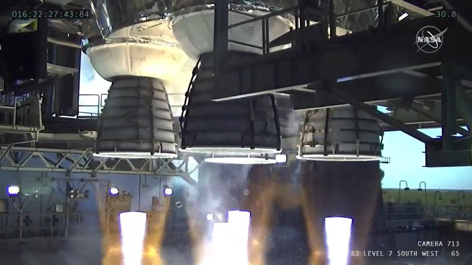 SLS test fire