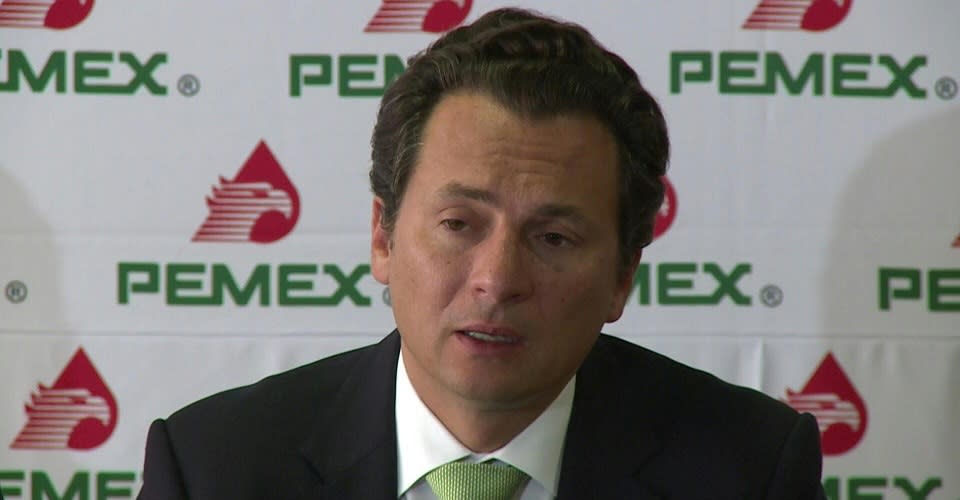 Emilio Lozoya cuando era director de Pemex