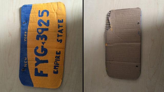 Woman Uses DIY License Plate Made Out Of Cardboard, Gets Arrested