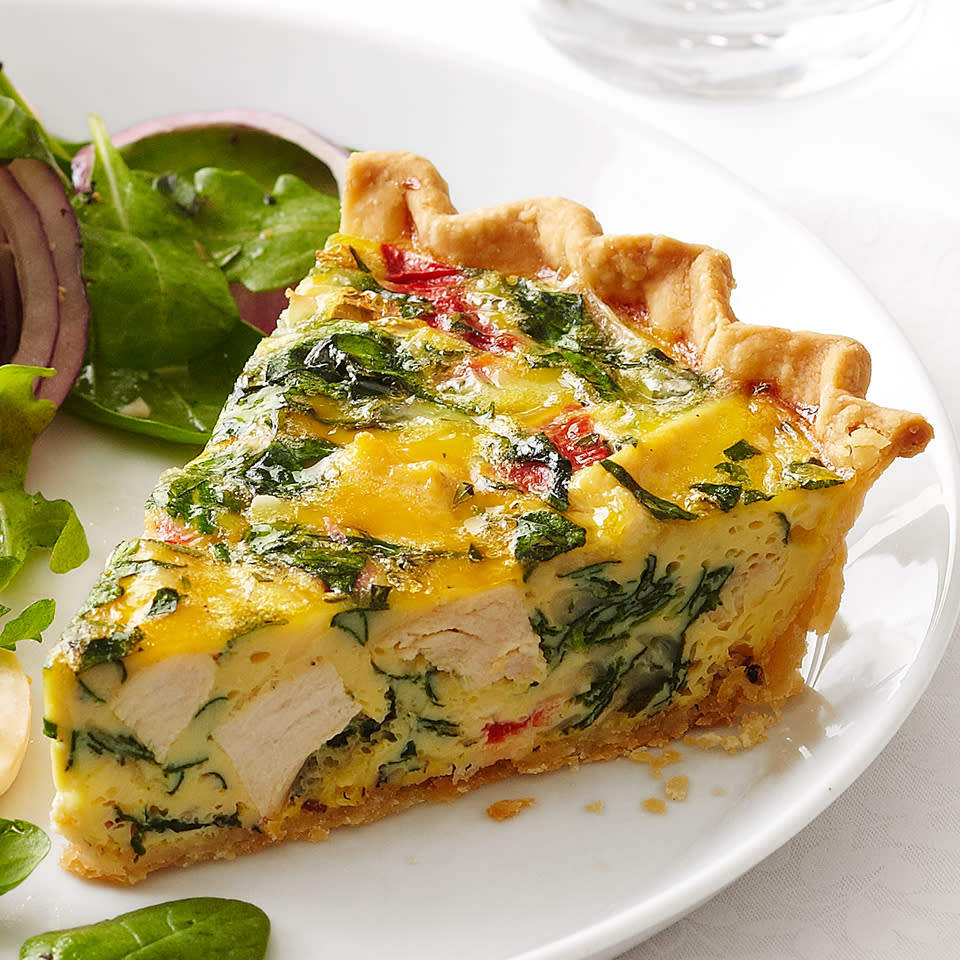 Chicken-Spinach Quiche