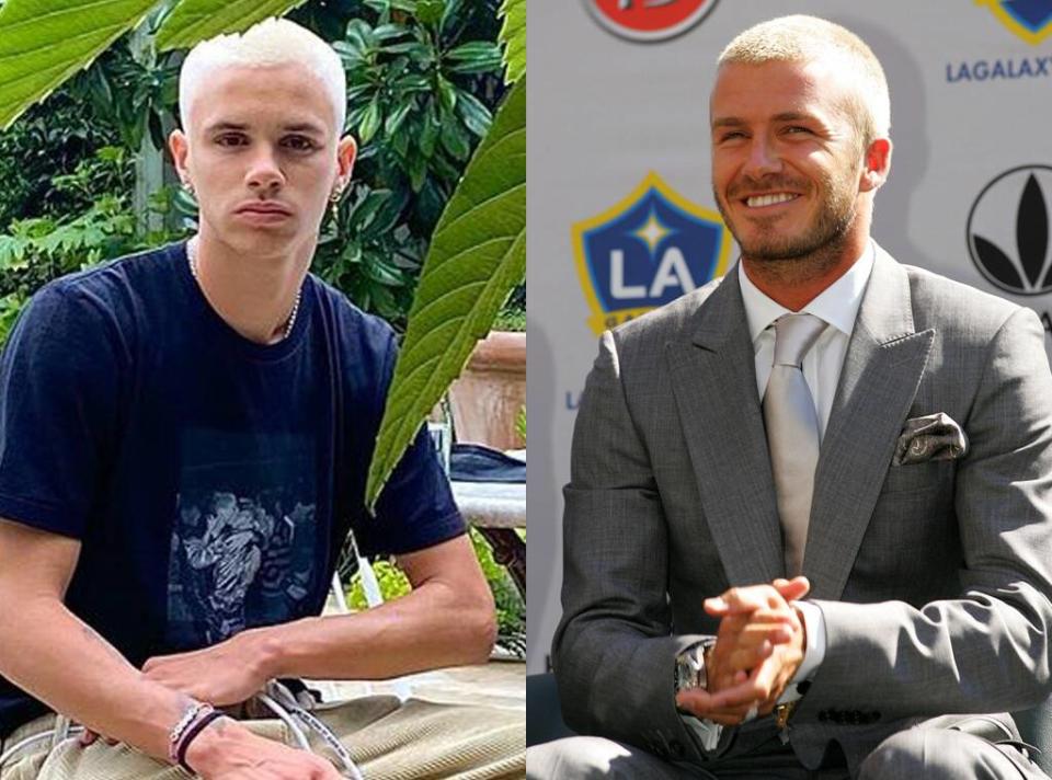 David Beckham, Romeo Beckham, Blonde Hair