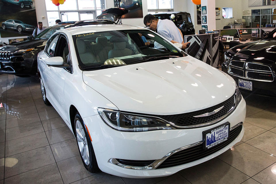 <p>No. 5 least reliable car: Chrysler 200 <br> Price as tested: $25,790 to $33,620 <br> (Photo by Andrew Burton/Getty Images) </p>