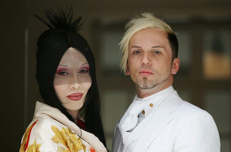 Pete and his partner in 2004. (Photo by Gareth Cattermole/Getty Images)