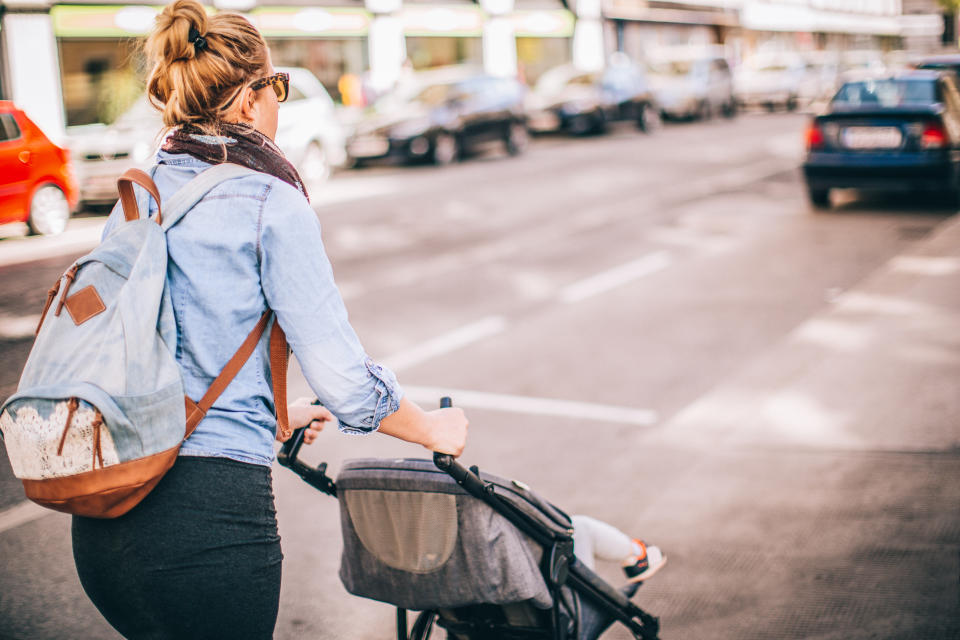 Parents should use a pram cover and avoid pollution hotspots to protect children from risks [Photo: Getty]