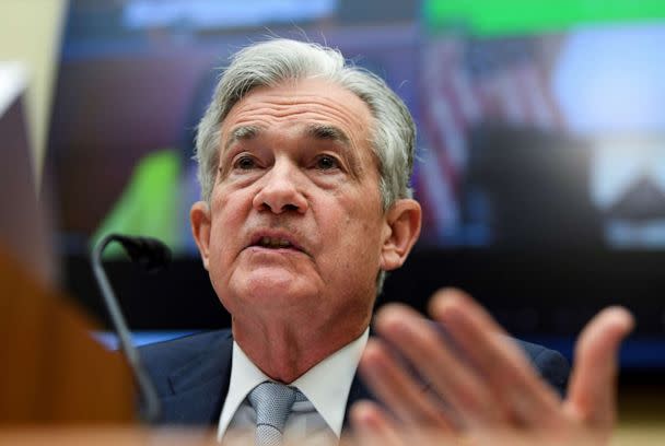 PHOTO: Federal Reserve Board Chair Jerome Powell testifies before a House Financial Services Committee hearing in Washington, June 23, 2022. (Mary F. Calvert/Reuters, FILE)