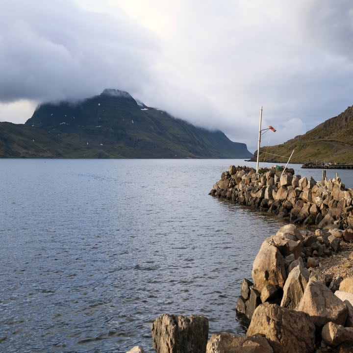 The coastal waters around Djúpavík