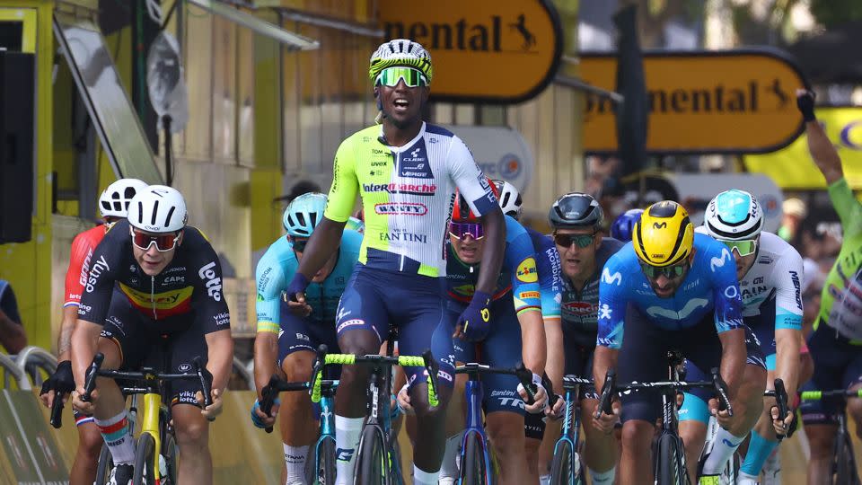 Girmay now wants to use his success to inspire more diversity in cycling. - Molly Darlington/Reuters