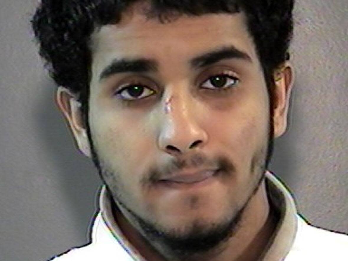 A mug shot of Naseem Ali Mohammed issued by Surrey RCMP during the search for the suspect. (Surrey RCMP - image credit)