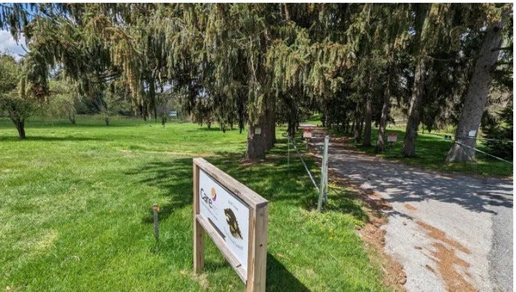 The entrance to the old Red Lion Country Club property from earlier this year.