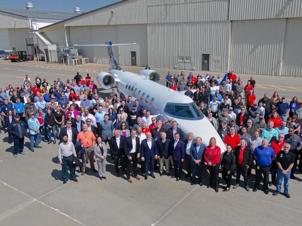 Last Learjet from Wichita plant.