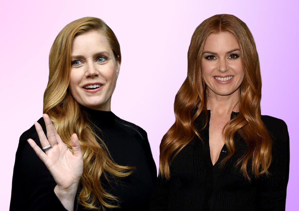 Amy Adams, left, and Isla Fisher have been mistaken for each other many times. (Photos: Getty Images)