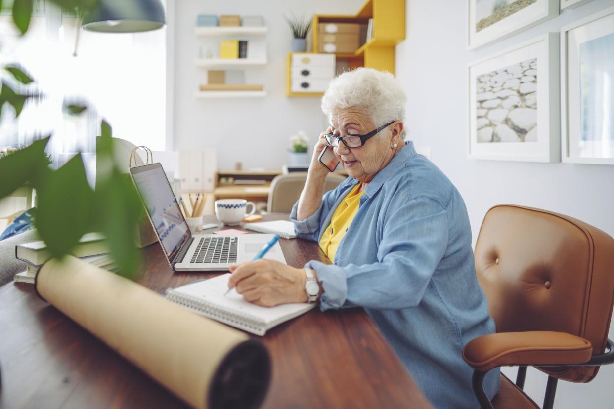 Senior woman at home