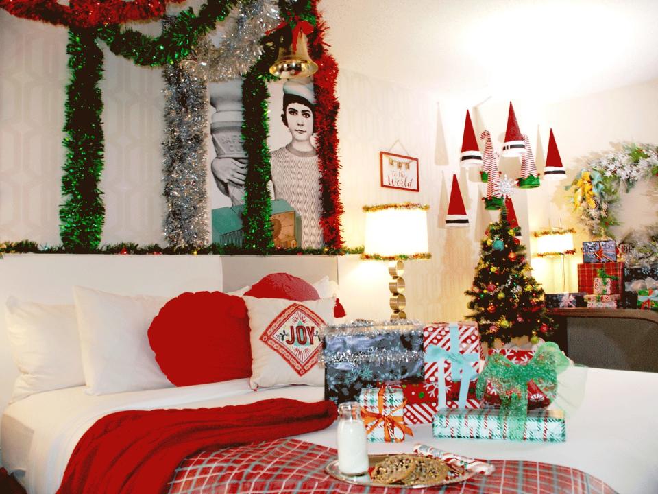 The Holiday Hyper Themed Room at the Curtis Hotel Denver, a DoubleTree by Hilton Hotel in Denver Colorado