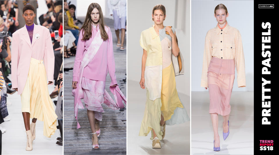 <p>2016 ernannte Pantone Rosa-Quartz und Serenity zu den Farben des Jahres. Wird sich der Pastell-Trend 2018 fortsetzen? Die Mode-Community scheint davon auszugehen. (Bild: ImaxTree) </p>