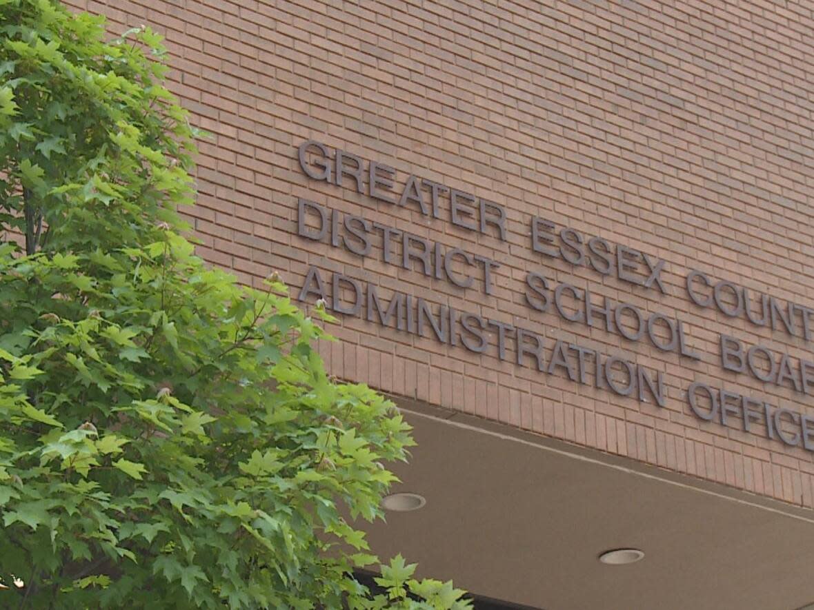 The Greater Essex County District School Board offices are shown in a 2022 file photo.  (Chris Ensing/CBC - image credit)