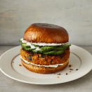 <p>These vegan sweet potato-black bean burgers spiced with curry powder are easy to make. Blending the mixture with your hands gives you a soft, uniform texture then the outside gets crispy by cooking in a cast-iron pan. To make this recipe gluten-free too, use gluten-free oats and serve the patty in a lettuce wrap, omitting the bun. <a href="https://www.eatingwell.com/recipe/278513/sweet-potato-black-bean-burgers/" rel="nofollow noopener" target="_blank" data-ylk="slk:View Recipe;elm:context_link;itc:0;sec:content-canvas" class="link ">View Recipe</a></p>