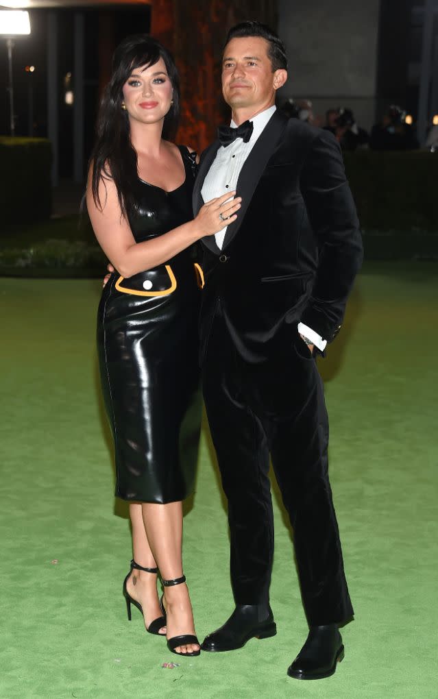 Katy Perry and Orlando Bloom at the Academy Museum of Motion Pictures opening Gala honoring Haile Gerima and Sophia Loren on Sept. 25, 2021, in Los Angeles. - Credit: MEGA