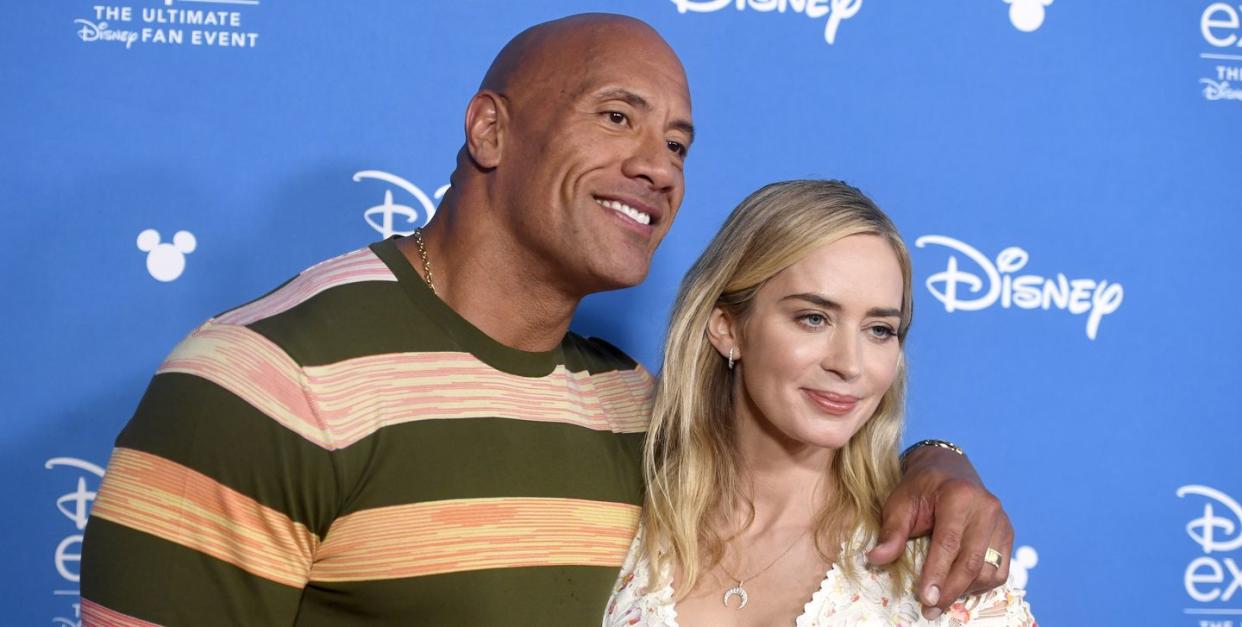 dwayne johnson and emily blunt