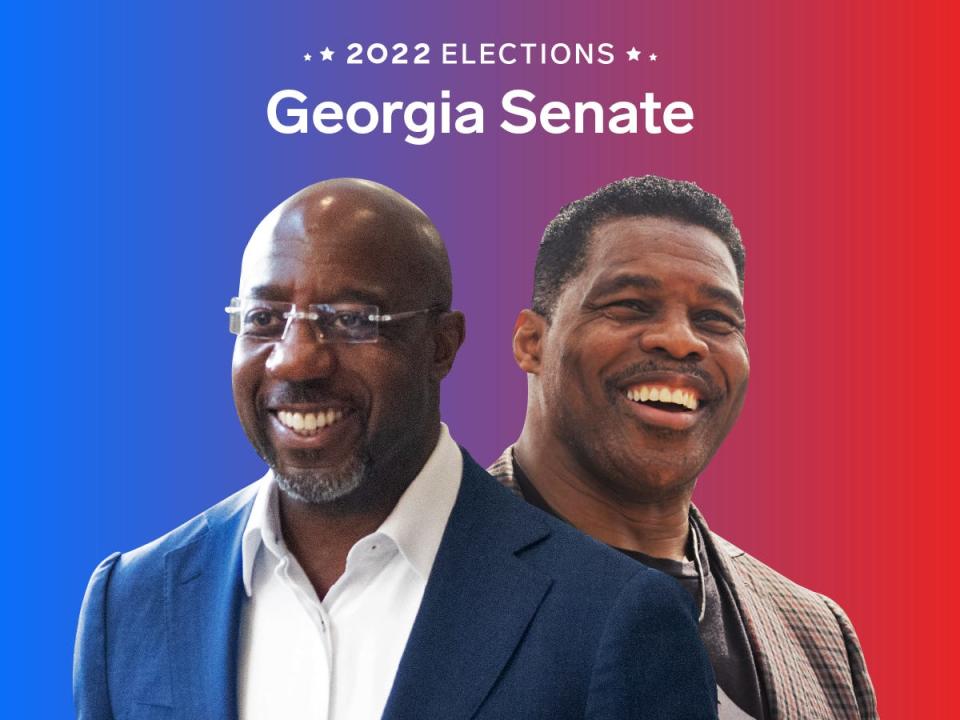 2022 GA senate elections Warnock vs Walker