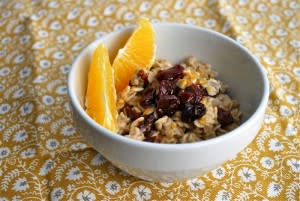 Orange and Cherry Oatmeal