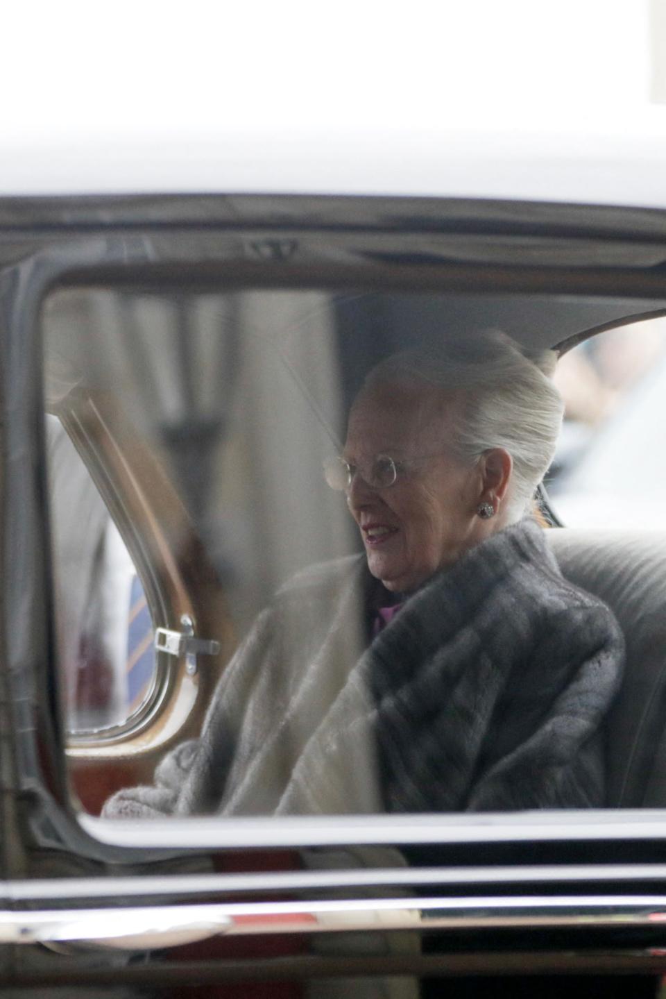 Queen Margrethe II of Denmark rides back to Amalienborg Palace after signing a declaration of abdication in Copenhagen, Denmark, on Jan.14, 2024.