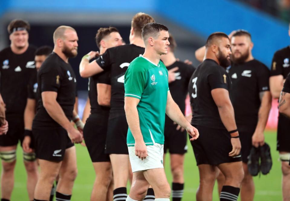 Ireland were humbled at the 2019 World Cup by New Zealand (PA)