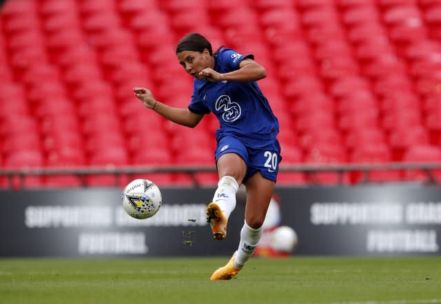 Chelsea Women v Manchester City Women – Women’s Community Shield – Wembley Stadium