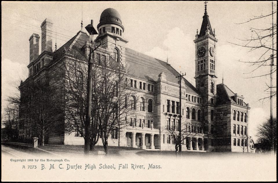 Mary Brayton Durfee Young gifted the city of Fall River a new high school in 1887, named after her only son, Bradford Matthew Chaloner Durfee.