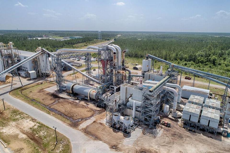 Enviva biomass plant in Waycross, Georgia is the largest wood pellet plant in the world.