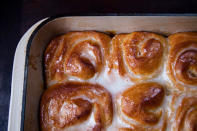 <p>We loved the orange and olive oil combo and the little bit of acid in the icing is perfect. Try the <b><a href="https://www.food52.com/recipes/15157-orange-scented-olive-oil-sticky-buns?utm_source=yahoofood&utm_medium=referral&utm_campaign=justoverthetopenoughholidaybreakfasts" rel="nofollow noopener" target="_blank" data-ylk="slk:Orange Scented Olive Oil Sticky Buns;elm:context_link;itc:0;sec:content-canvas" class="link ">Orange Scented Olive Oil Sticky Buns</a>.</b> <i>(Photo: Jennifer Causey/Food52)</i></p>