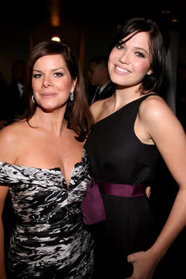 Marcia Gay Harden and Mandy Moore at the LA premiere of Universal's American Dreamz