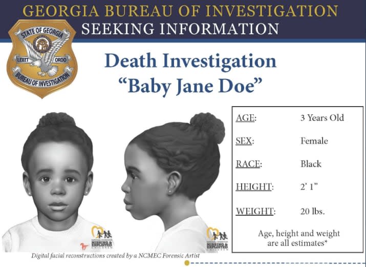 These images were released in December 2022 by the Georgia Bureau of Investigation and the National Center for Missing and Exploited Children.