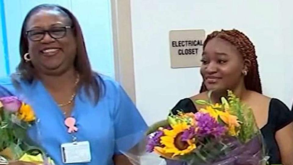 PHOTO: Vicky Laffin recently learned cardiac technician Claudia Beadle found and helped her after she was abandoned at a New York hospital 19 years ago. (WABC)