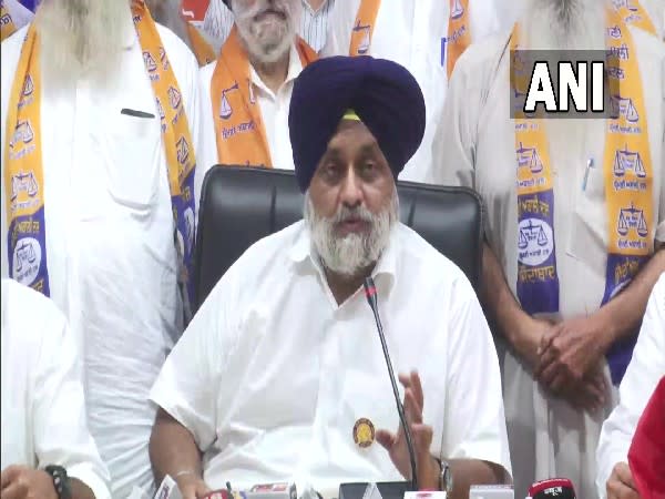 Shiromani Akali Dal President, Sukhbir Singh Badal (Photo/ANI)