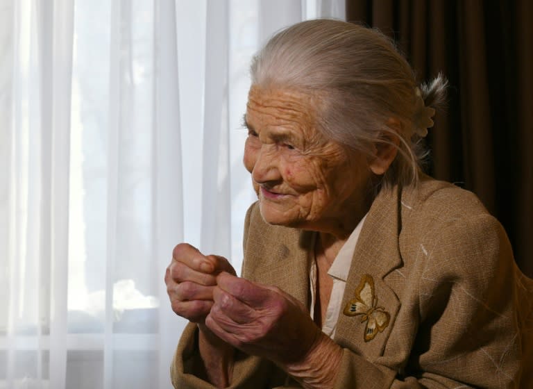 Oksana Ostapenko, 97, survived the Holodomor famine of 1932-1933 thanks to a stranger who took her in when she was 12 and shared his family's meagre food