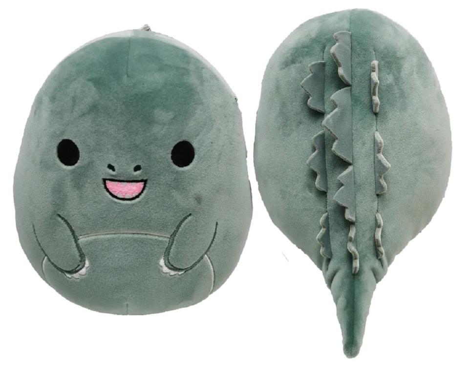 Godzilla Squishmallows plushies back and front 