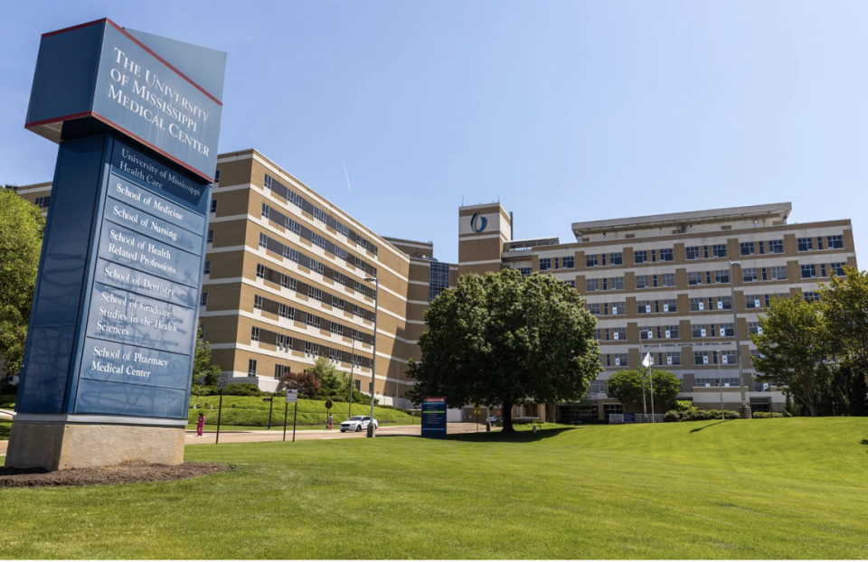 University of Mississippi Medical Center in Jackson, Miss., Thursday, April 28, 2022. Credit: 
