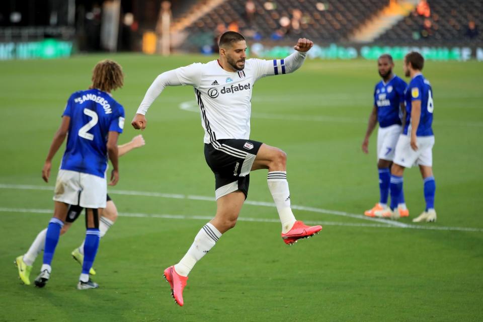 Scott Parker will hope Championship Golden Boot winner Aleksandar Mitrovic is fit for the second-leg clash (Getty Images)