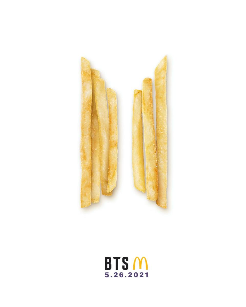 A logo commemorating The BTS Meal, available at McDonald's starting May 26.