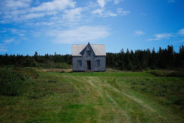 <p>William Craig Moyes</p> A mid-19th-century house on Bonaventure Island.